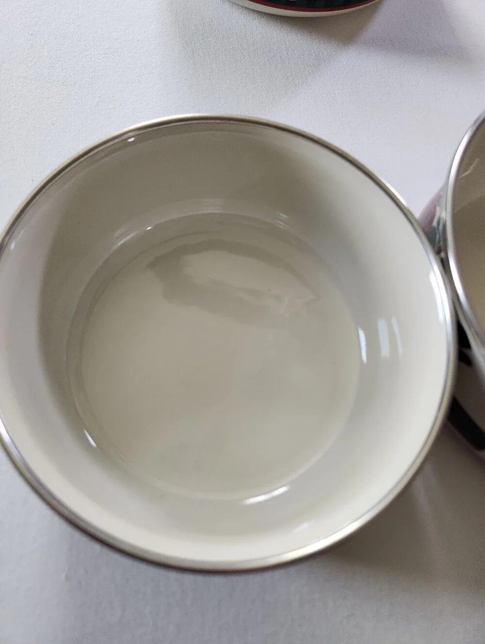 Vintage Cottagecore Farmhouse Plaid Apple Nesting Enamel Bowls Ingleman Designs